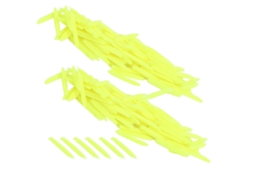 Flutuadores de Pesca de Caucho Danu26, Cauda Triangular, Amarelo