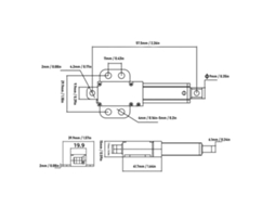 Atuador Linear Elétrico 200mm 24v 50n 15mm/s
