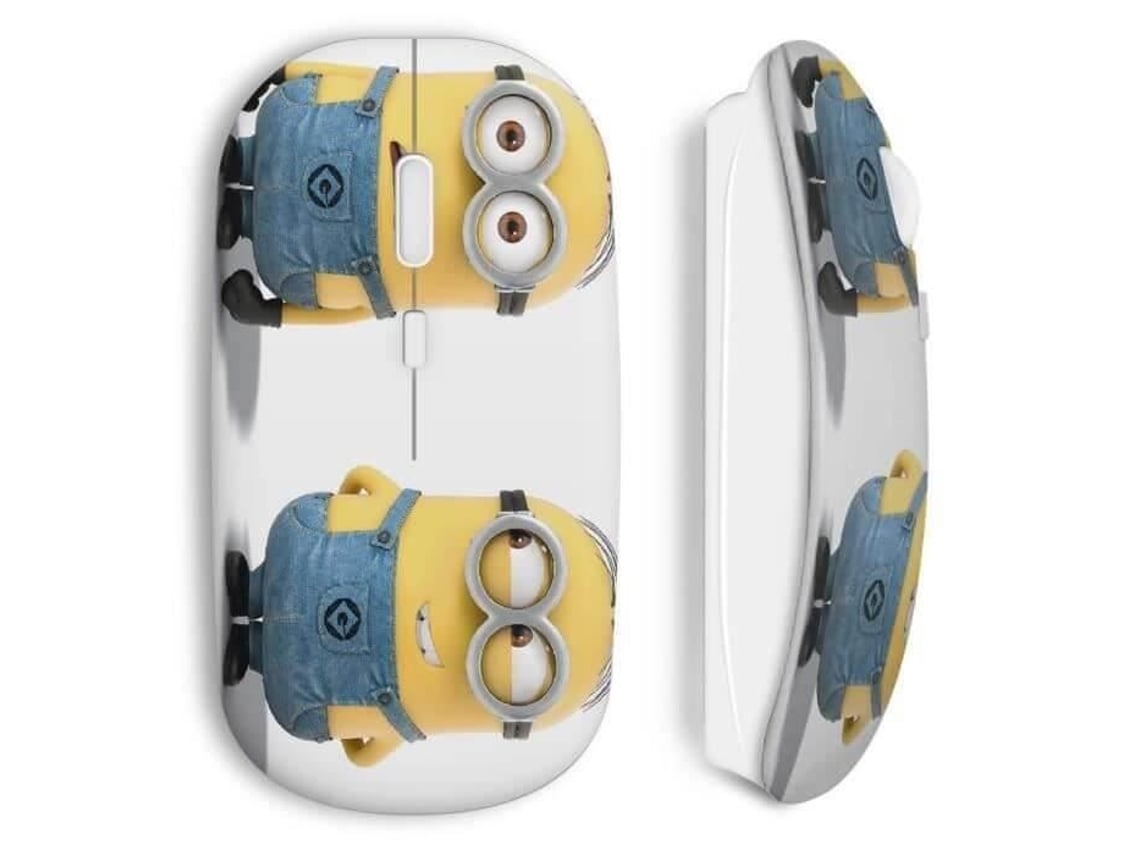 Mouse Sem Fio Com Rostos Dos Minions