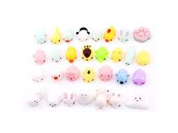 Primerox 50pcs Brinquedos de Alívio de Estresse Mini Animais Macios Sensoriais Anti ansiedade Coloridos