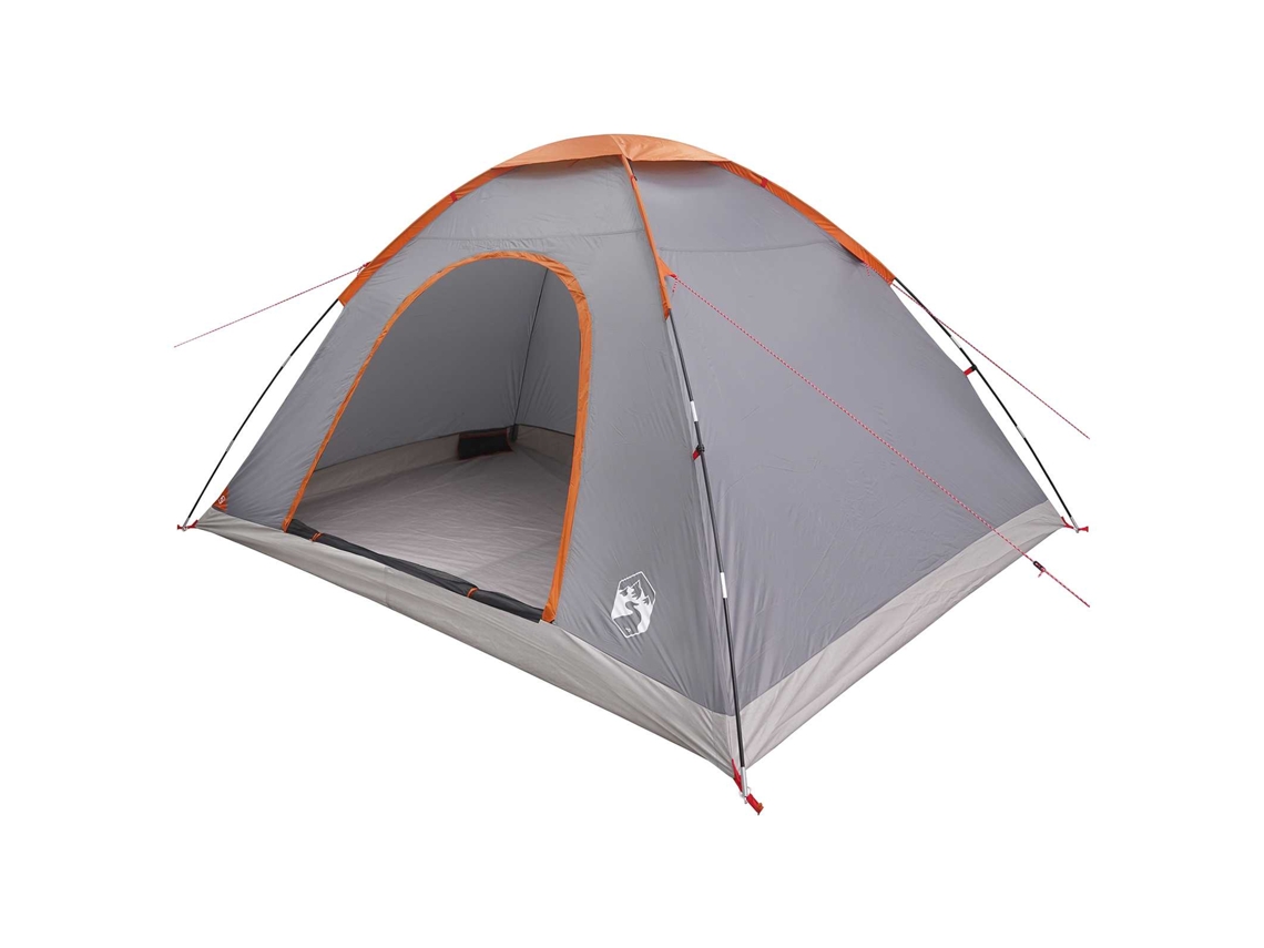 Conjunto 1 Barraca De Camping Vidaxl Cinzento Poliéster (335 X 275 X 180 Cm)