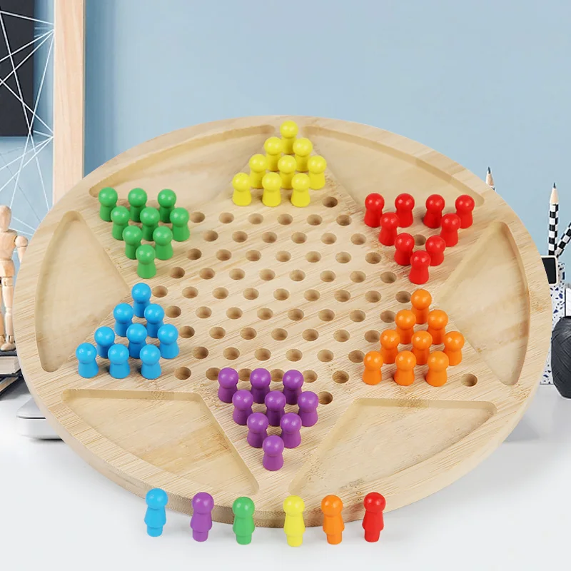 Jogo De Damas, Jogo De Estratégia Clássico, Bolas De Acrílico, 6 Cores, Perfeito Para Encontros Familiares.