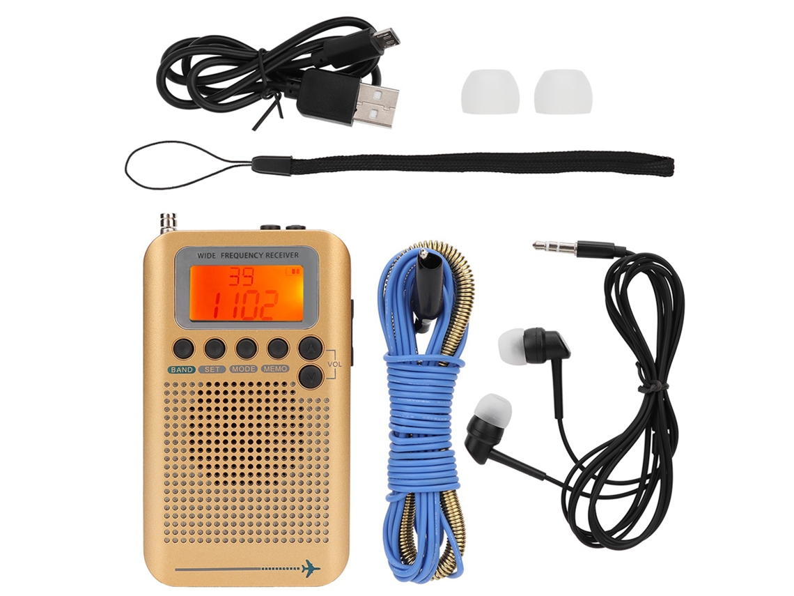 Aetheria rádio Receptor Multibanda com Redução de Ruído Sq Fm/am/sw/vhf/cb/banda Aérea/noaa