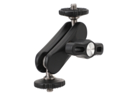 Universal Articulating Arm 360 Degree Rotation Aluminum Alloy 1/4inch Screw Cnc Machined Dual Ball Head Articulating Arm For Monitor Fill Light Camera