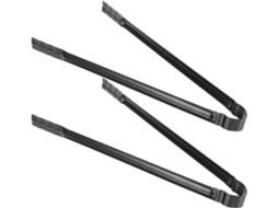 Pinças Para Churrasco Em Ferro Preto Resistentes Ao Calor, Conjunto De 2, Para Grelhar Ao Ar Livre E Fogueiras De Jardim