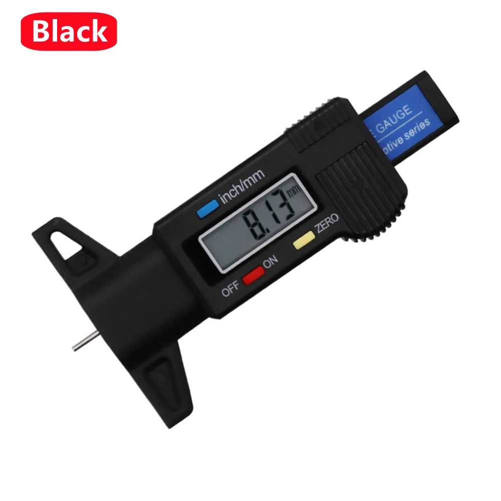 Medidor Digital De Profundidade Pneus Para Carros, Ferramenta De Medição E Detecção Desgaste Pneus, Medidor De Espessura Da Pinça Freio