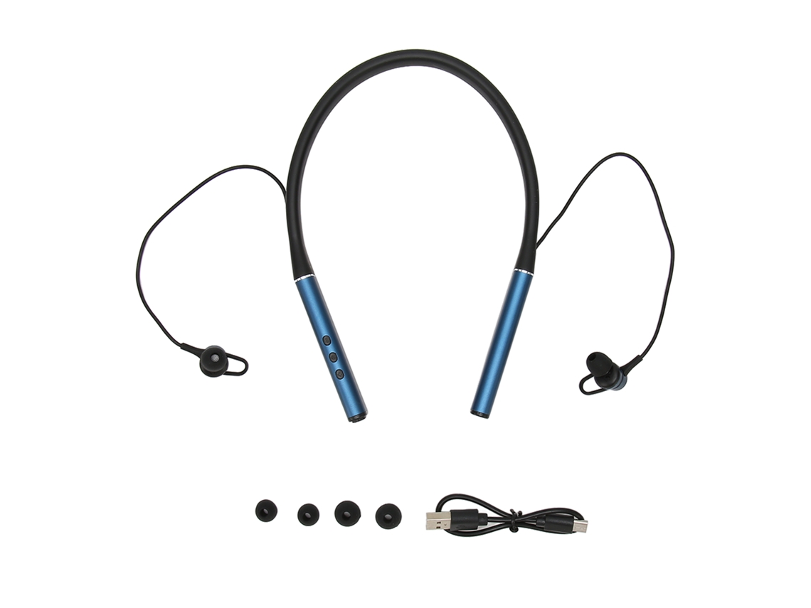 Fones esportivos colgantes LAXISCREED com exibição de bateria e reprodução de cartão TF