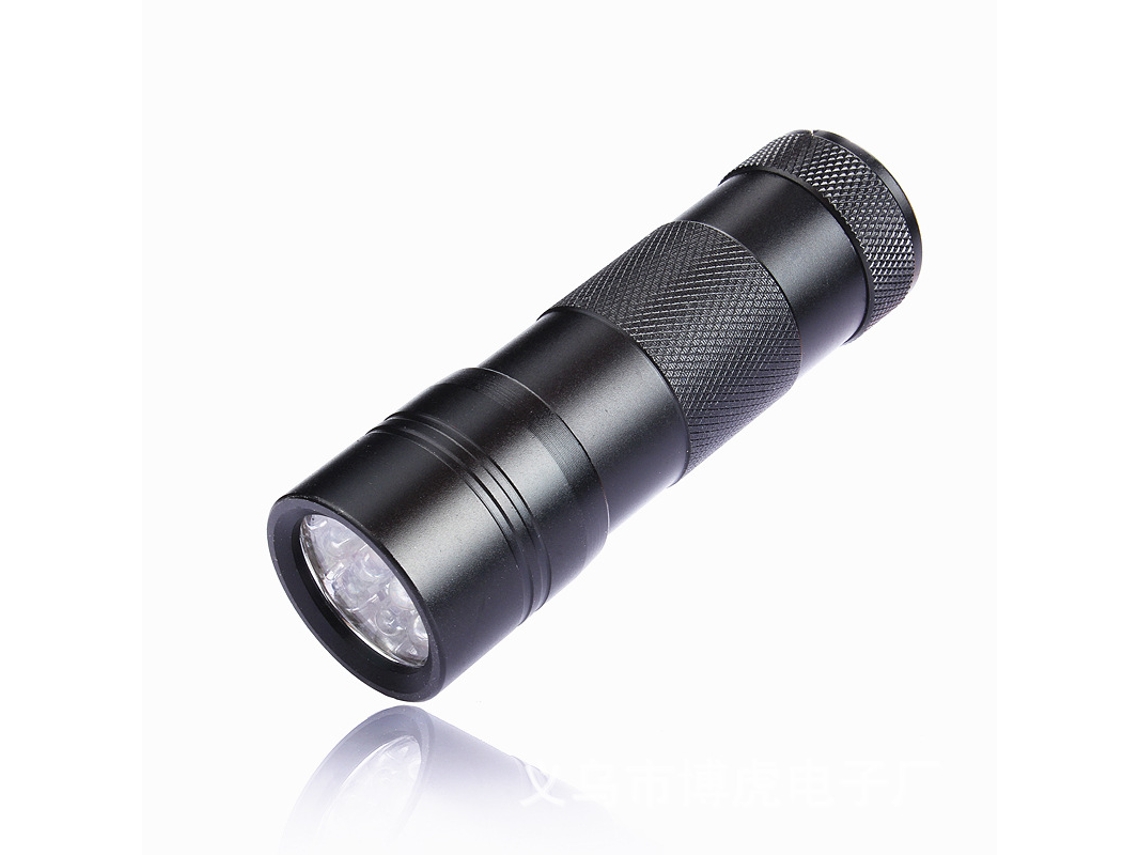 Lanterna Fluorescente Roxa Com 12 Leds E Uv Para Inspeção De Notas Bancárias