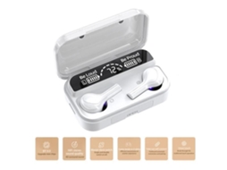 Fones de Ouvido 278 Bt 5.0 Tws Fones de Ouvido Sem Fio Meio Intra-Auriculares Estéreo À Prova D'Água Fones de Ouvido Esportivos Display de Caixa de Ca