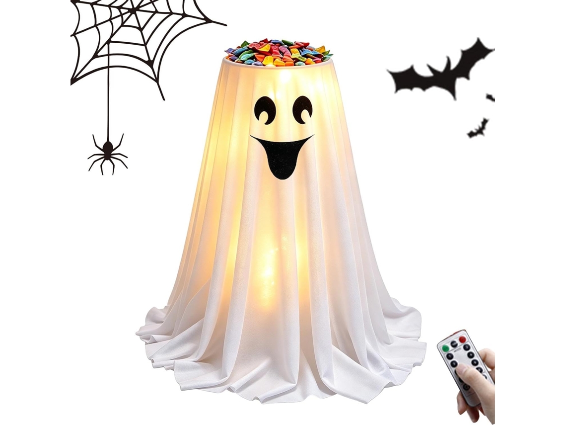 Tigela De Doces Em Forma De Fantasma Para O Halloween, Suporte Fofo Para Pegadinhas Ou Guloseimas |