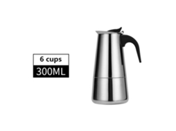 Cafeteira Moka Estilo Europeu Aço Inoxidável 304 Coador de Café com Leite com 12 Xícaras 600 Mililitros Cafeteira F7Afe94