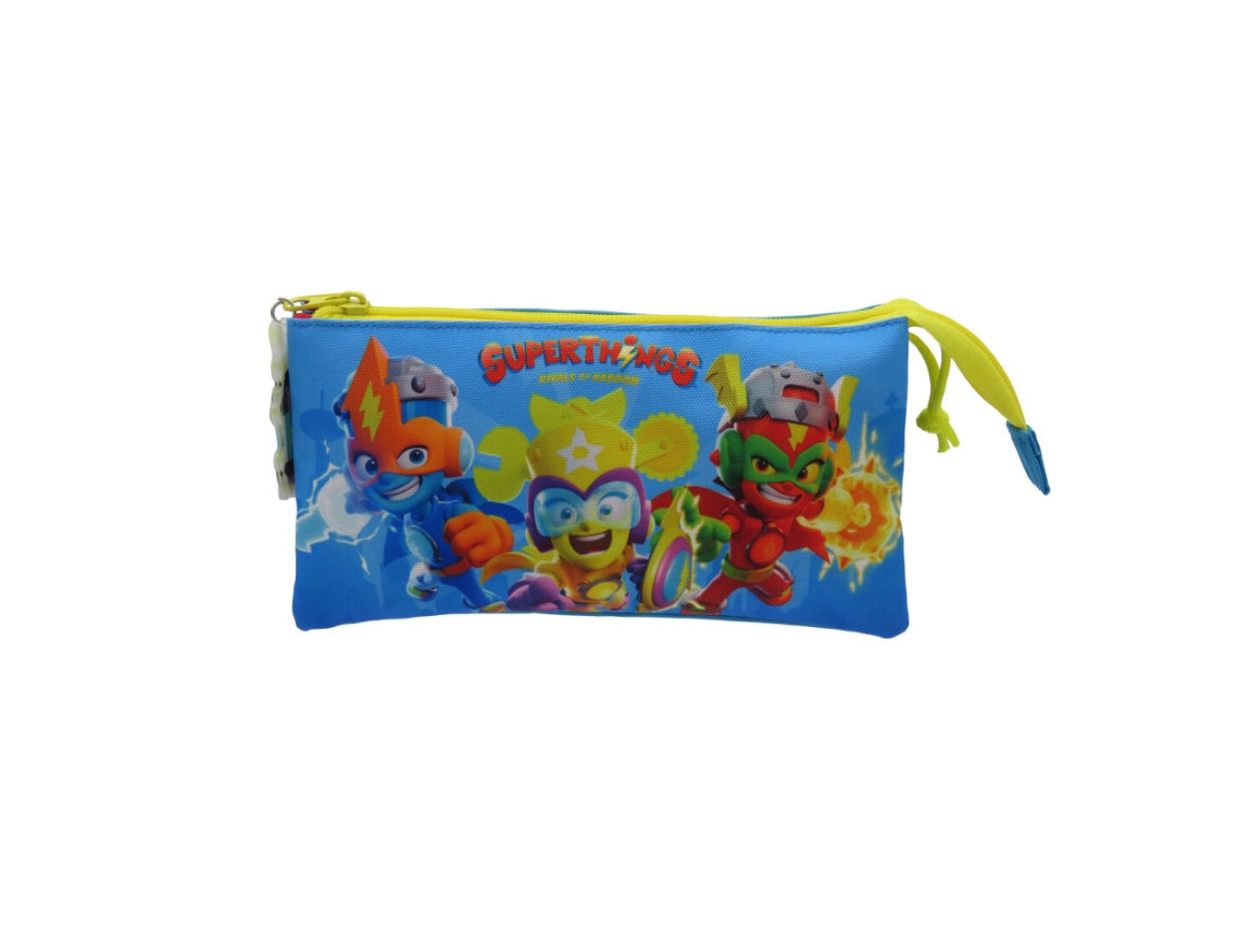 Estojo Triplo Infantil Superthings 87417