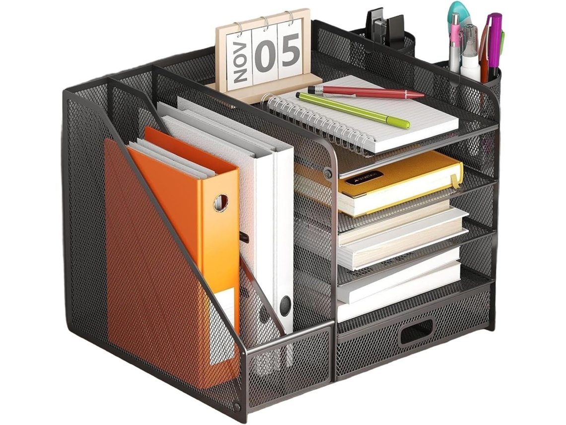 De Mesa Com Vários Níveis Para Escritório E Casa Para Guardar Documentos, Artigos De Papelaria, Gokoco