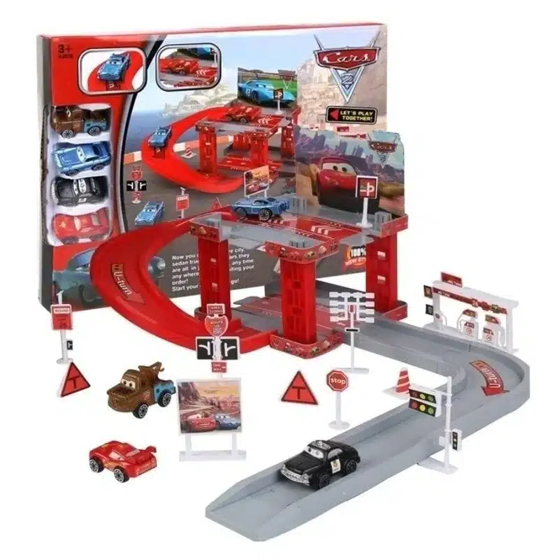 Cars Parking Race Con 4 Coches Incluidos Y 40 Piezas 66317 Valuvic P24valuvic