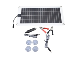 Kit de painel solar 30W 12V policristalino IP67 com acessórios Primerox