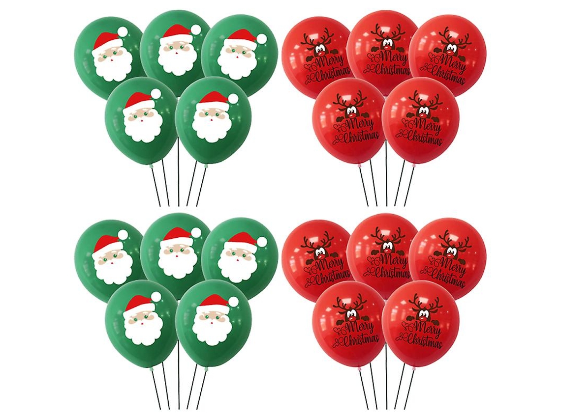 20 Unidades De Balão De Natal Allinless