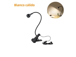 (luz Negra Quente) Luminária De Leitura Usb Com Suporte E Clipe, Luz Noturna Para Quarto