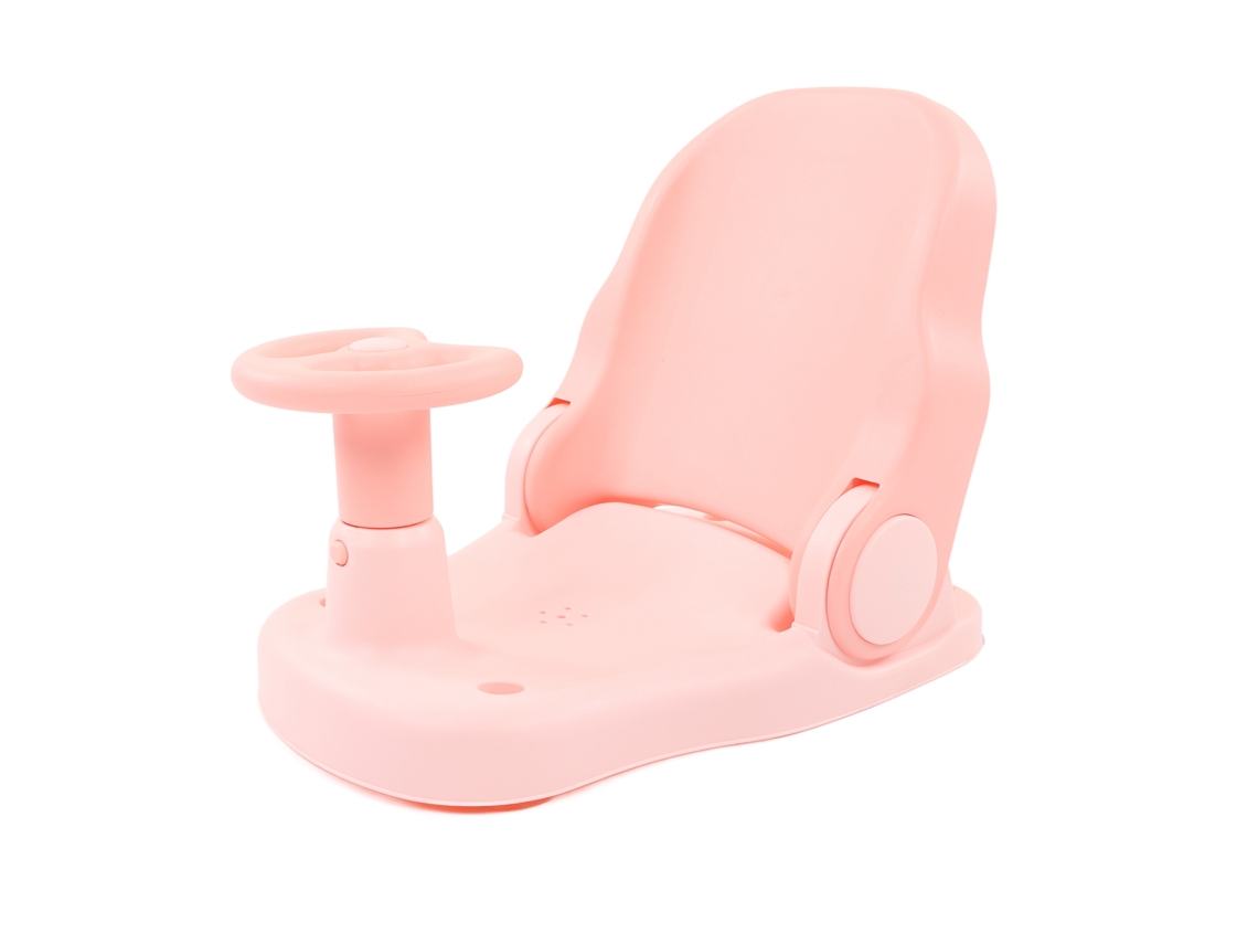 Mali assento de Banho para Bebê Antiaderrapante Ajustável Seguro Infantil Toddler Pink