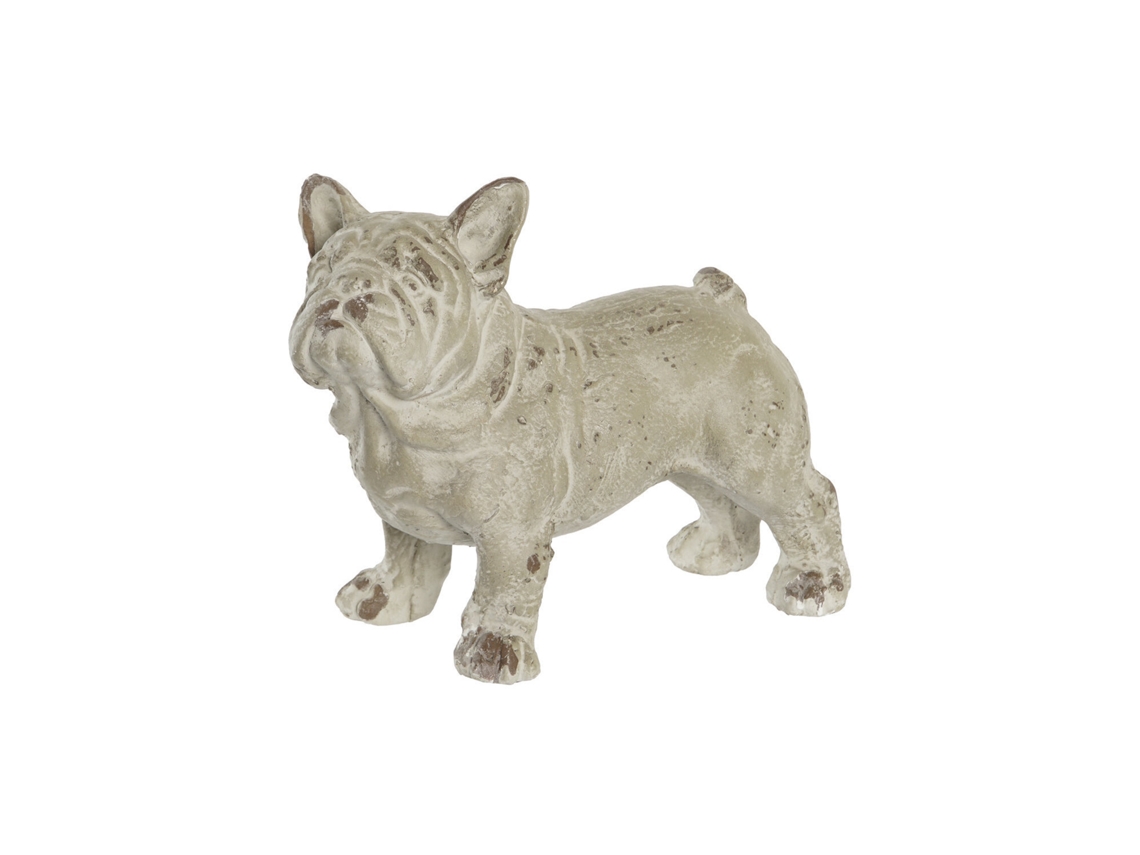Estatueta de Resina Representando um Cão Idoso Cinzento, 19x39x28,5cm ALEXANDRA HOUSE LIVING