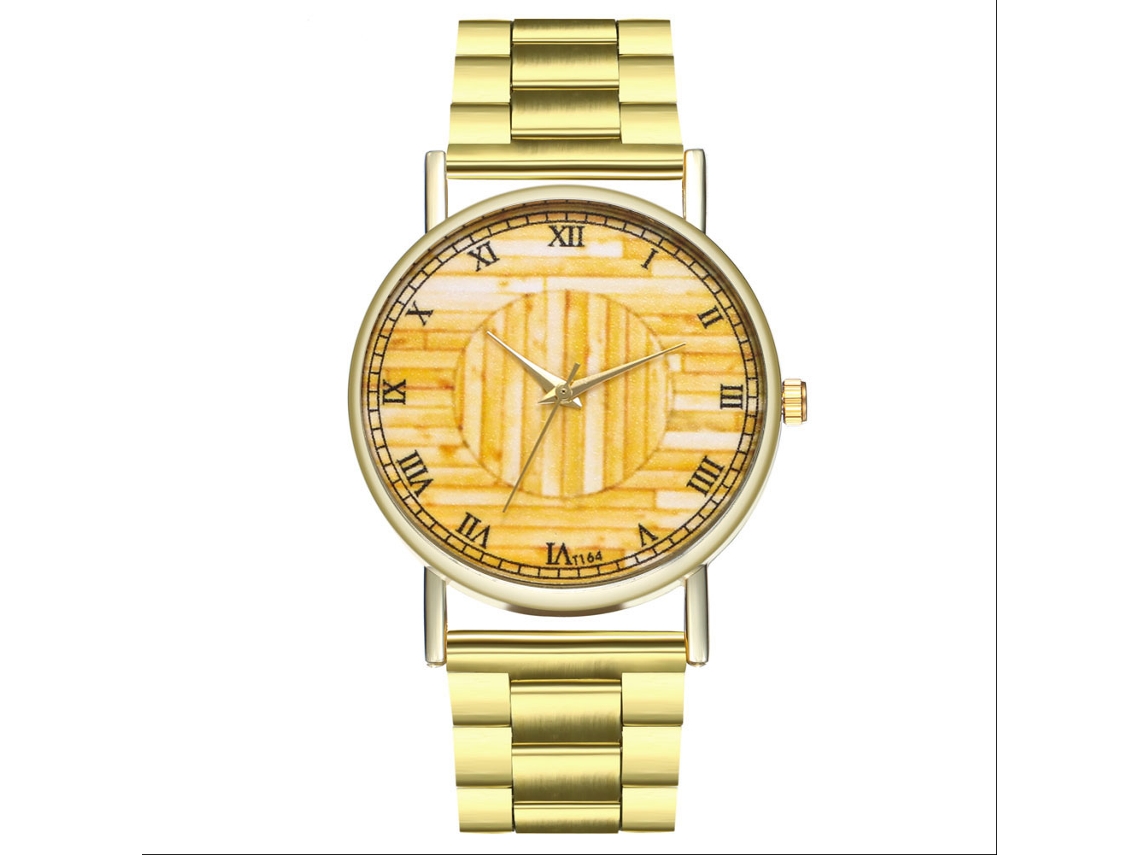 Reloj De Pareja Vintage Con Números Romanos Acero Cuartzo Para Hombre Y Mujer