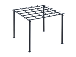 Pérgola/gazebo Decorável para Jardim 3x3m com Plantas Trepadeiras CHEZMOI