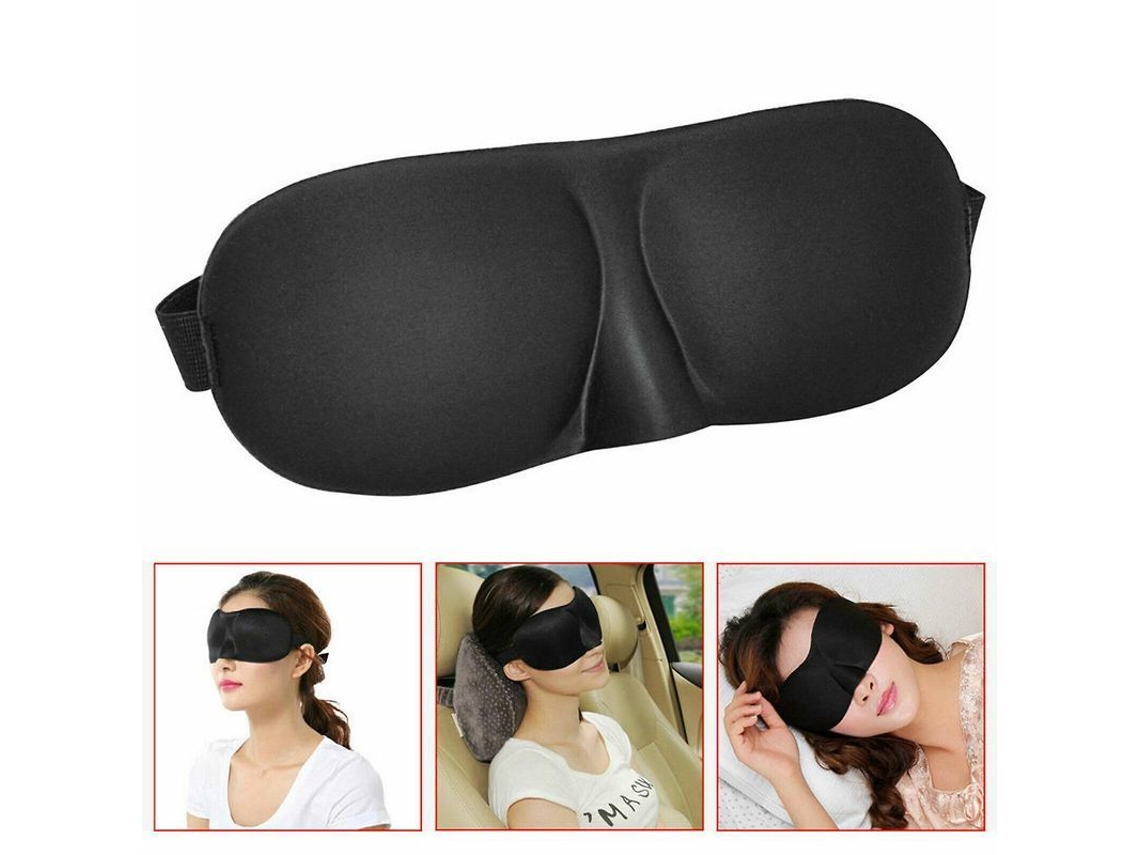 Fasst máscara Ojos Suave 3d Espuma Confort Viaje Descanso Antiparras Ajustable CUIDADOS