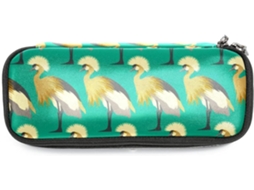Conjunto grande com estampa abstrata de passageiros, ideal para lápis, marcadores e maquiagem. Também funciona como um acessório indispensável.