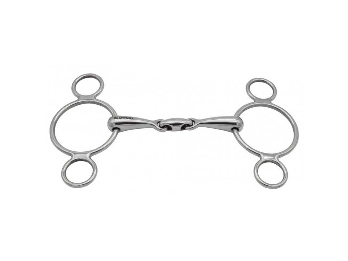 Snaffle de Viena Double Break 16 Mm Prateado 135 Mmsprenger