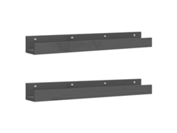 Wall Shelf, Wall Shelves Vidaxl Cinzeto Madeira De Pinho (80 X 12 X 9 Cm)