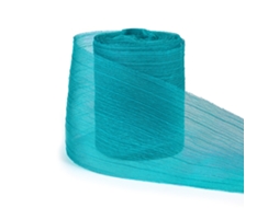 Fita de Fio Texturizado de 4 Cm (5 Jardas), Ideal para Acessórios de Cabelo, Artesanato e Decoração. MDUG (azul)