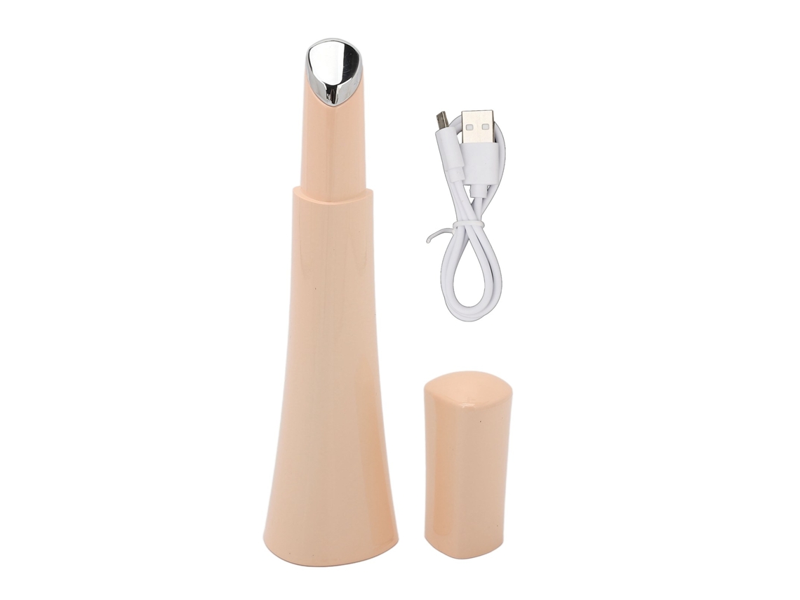 Massageador ocular recarregável via USB com LED para olheiras.