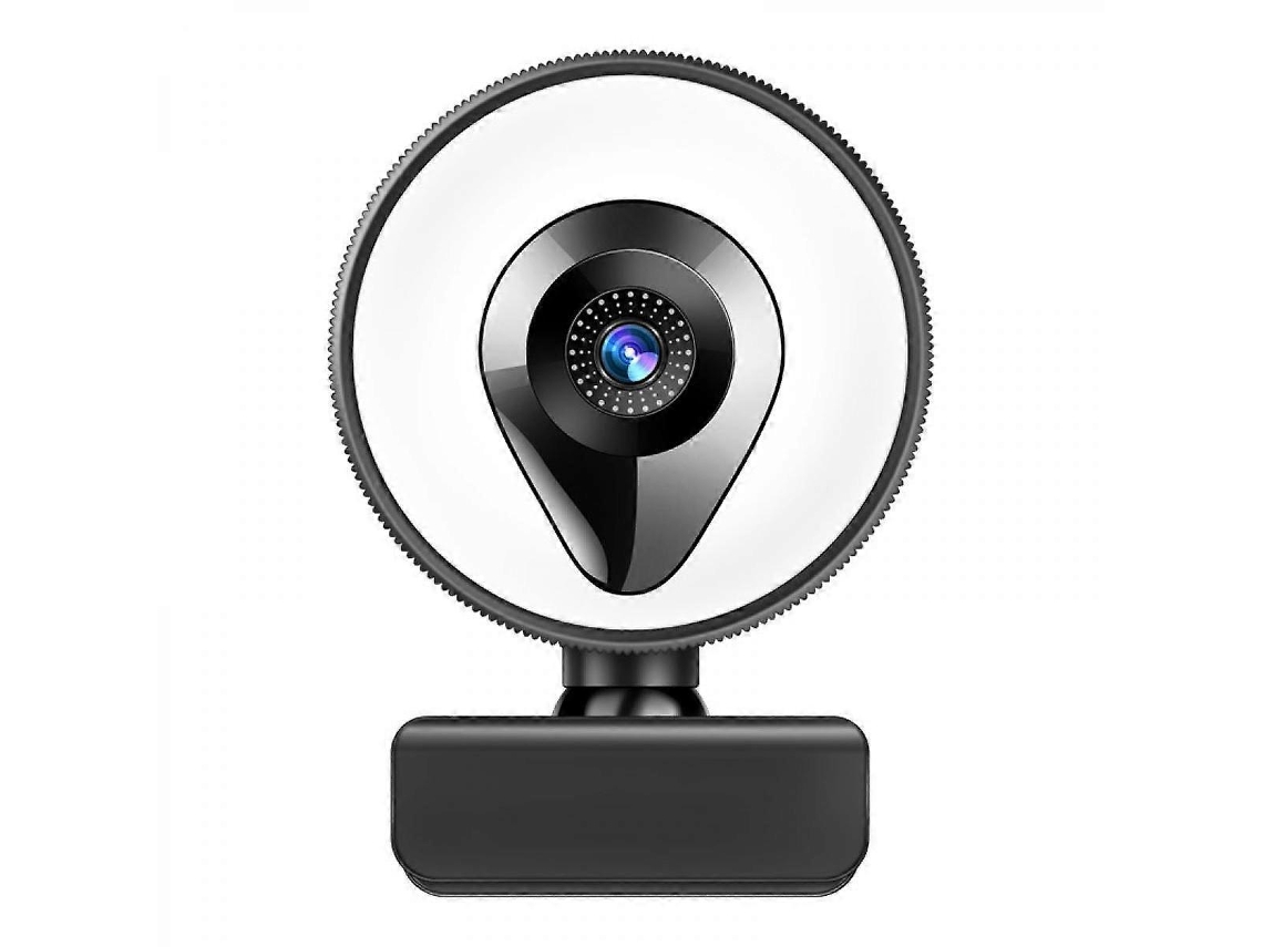 Webcam Usb 4k Com Luz De Preenchimento Brilvibera