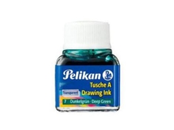 Tinta Da China Pelikan Frasco 10Ml, Nâº 7   Verde Escuro
