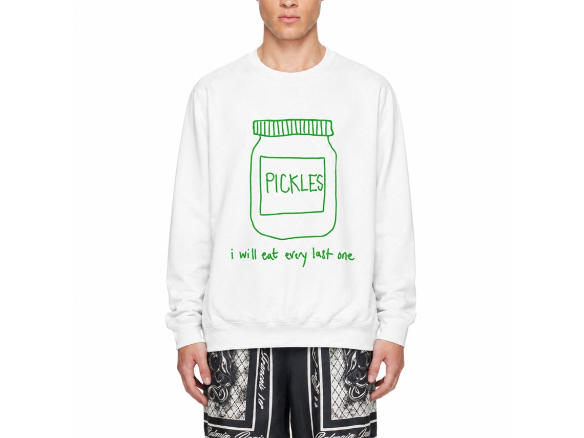 Moletom clássico Rockinstone Eat All The Pickles Pod - Estilo exclusivo de designer.