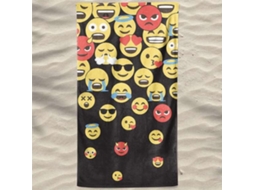 Toalha De Praia Microfibra Emoticons Decrescente