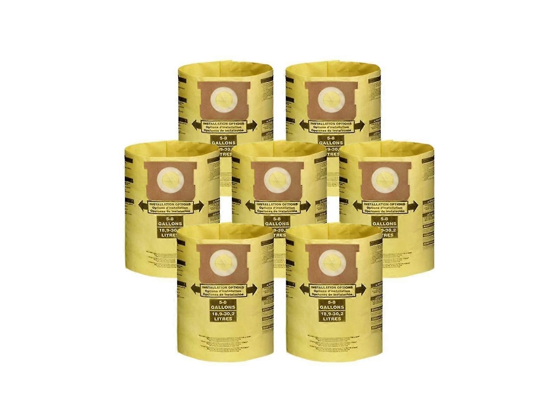 Conjunto De 7 Sacos Pó Universais Para Aspirador 5 A 8 Galões Tuotuo (amarelo)