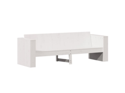 Garden Sofa, Garden Sofas Vidaxl Branco Madeira De Pinho (189 X 60 X 62 Cm)