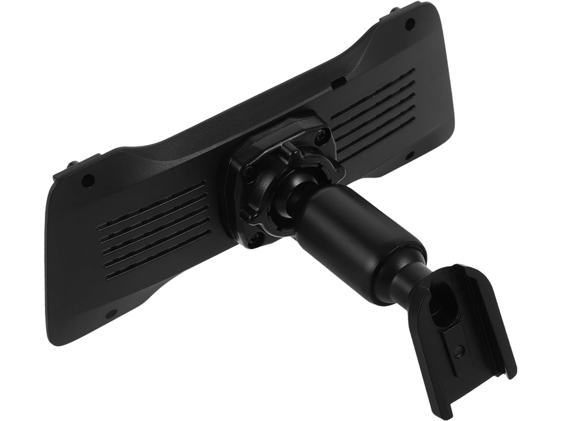 Suporte para câmera em ABS preto, fácil de usar e resistente, para espelho retrovisor.
