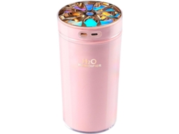 Umidificador Usb Para Carro Portátil De 300 Ml Com Luz Colorida, Recarregável E Silencioso