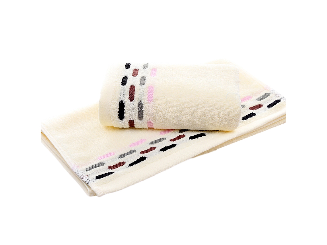 Toalha de Banho NEVEANCE Adultos Alta Absorção Algodão Amarelo (34x75cm)
