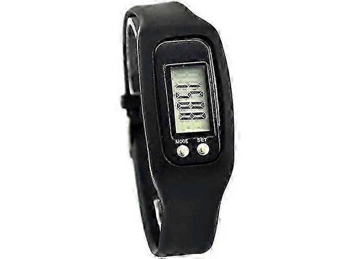 Relógio pedômetro com display LCD, rastreador de condicionamento físico para caminhada de operação simples, relógio pedômetro simples para caminhada e bicicleta elétrica