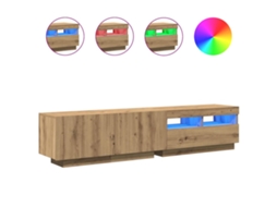 Tv Cabinet, Tv Cabinets Vidaxl Marrom Madeira Processada (n/a)