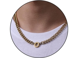 2026 cadena de Eslabón Cubano Con Letra Inicial A z de Acero Inoxidable 6.5mm 18+2 Pulgadas Regalo de Joyería para Hombres Mujeres Niños