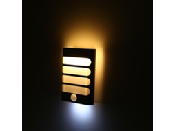 Lurelia Luminária Led De Parede Com 1w, Sensor Pir, Usb, Branco Quente, Para Exterior