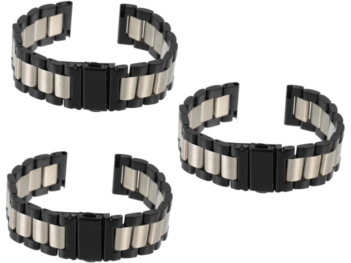 Conjunto De 3 Pulseiras Aço Inoxidável Para Relógios Pulso,