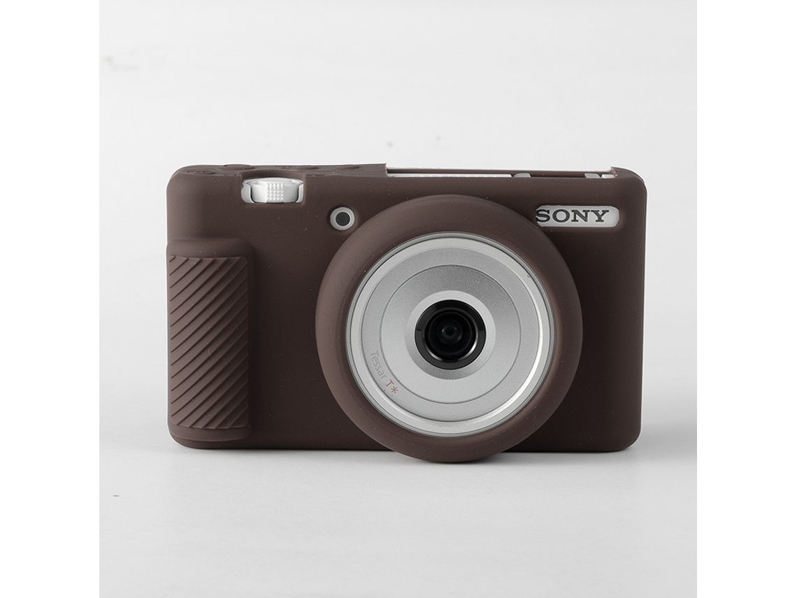 Capa CHRUI para Sony Zv 1f/zv 1 Ii Silicone À Prova de Arranhões Castanho