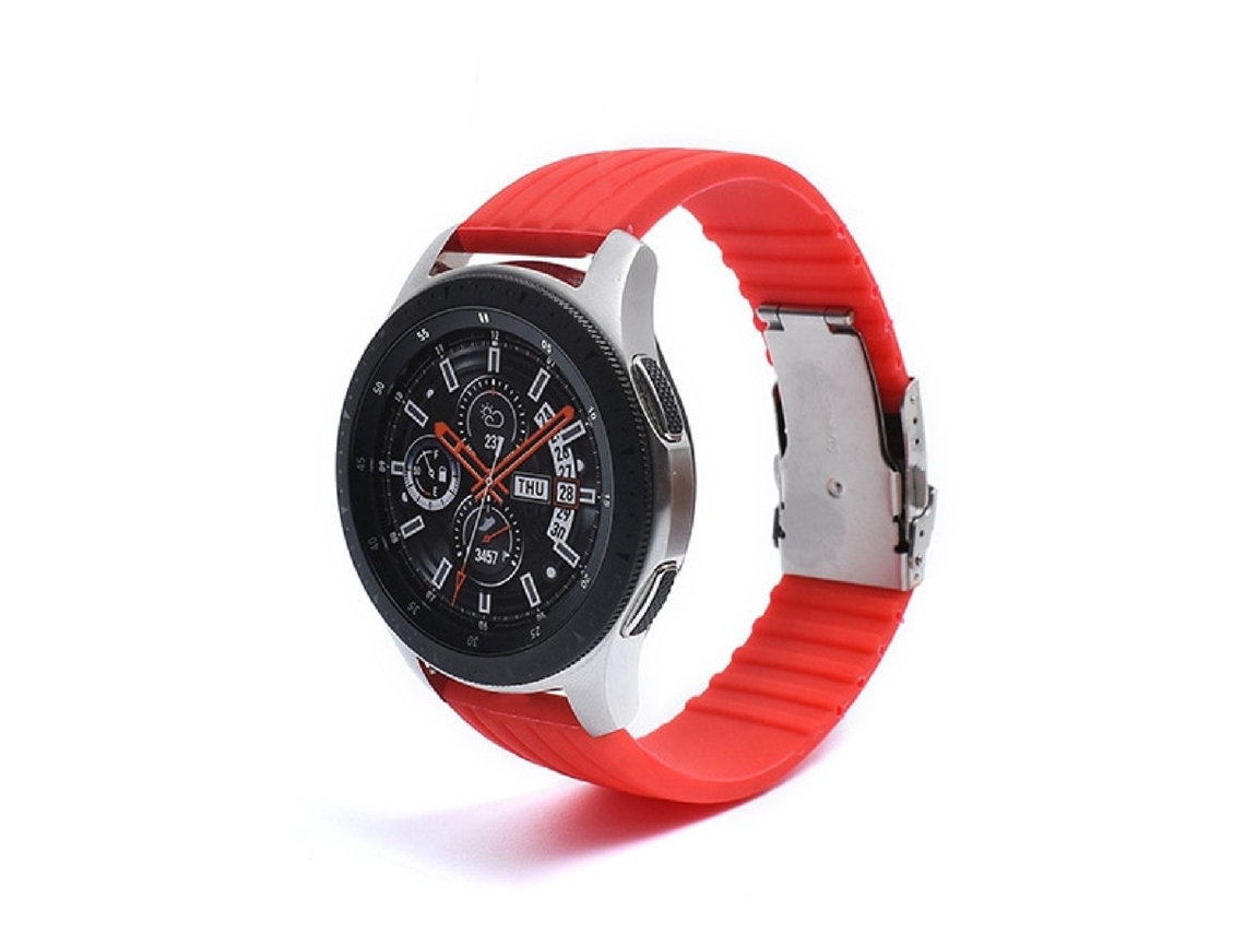 Bracelete Silicone Líquido para Garmin fenix 6S Vermelho
