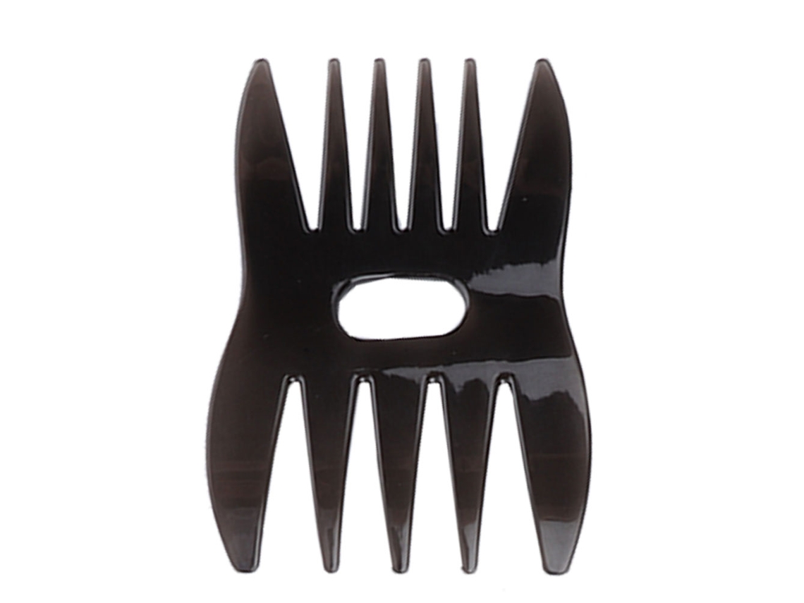 Pente de cabelo estilo retrô masculino com dentes largos e grandes, modelo 2026, para uso portátil.