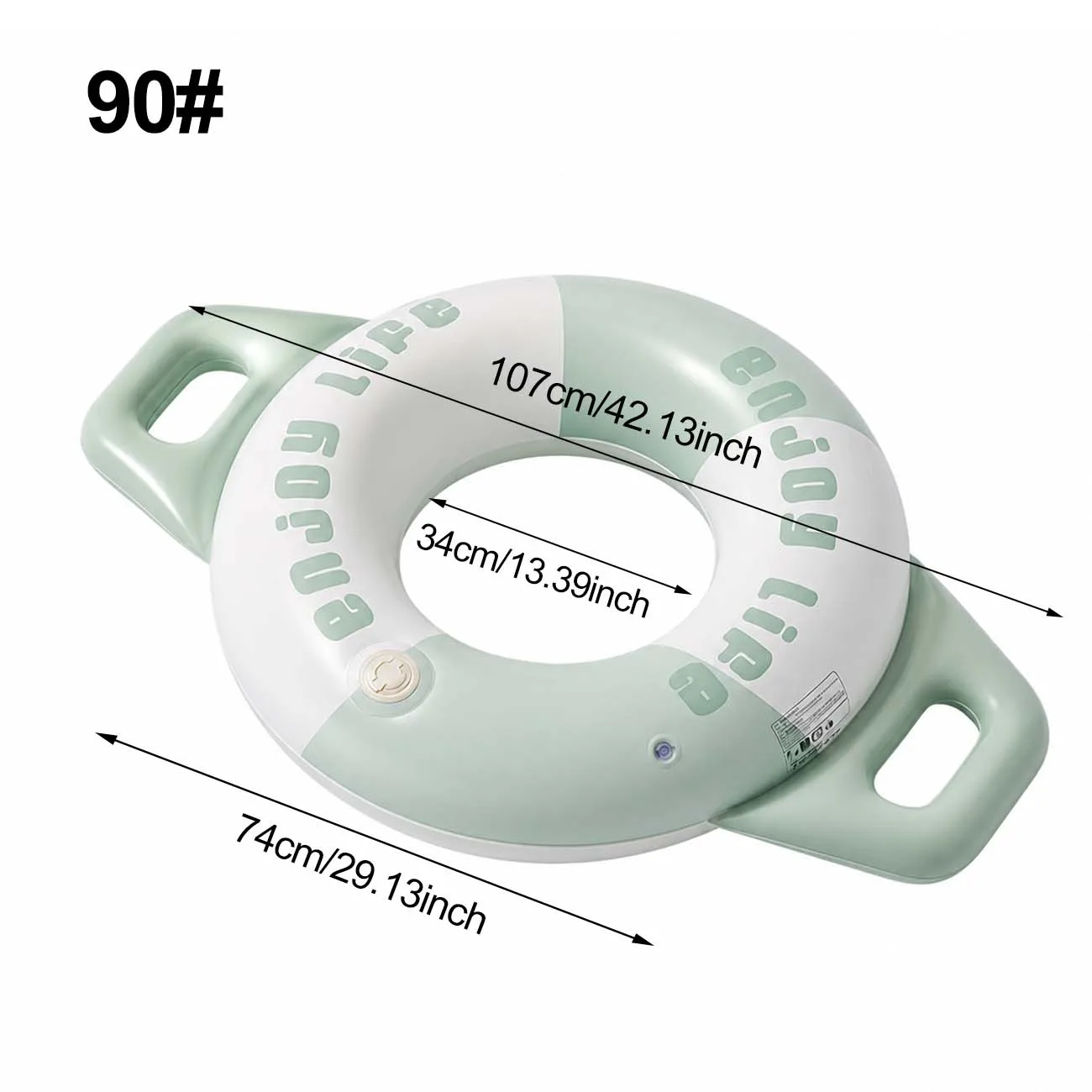(verde 90) 1 Boia Inflável Para Piscina, Tapete Flutuante Para Adultos, Com Alças Duplas, Feita De Material De Pvc De Alta Resistência.