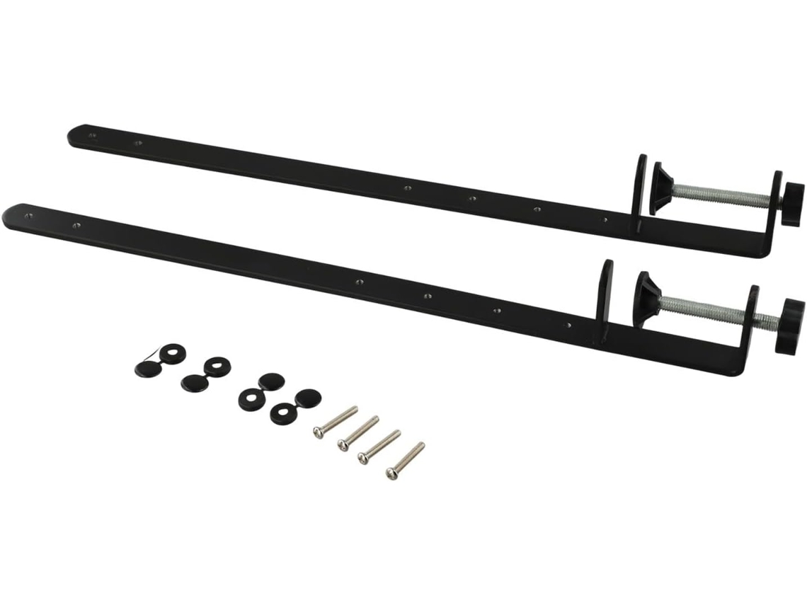 Braçadeira Extensível Para Computador Pacote Com 2, Suporte De Fixação Metal Para Mesas 1a 5, 5cm De Espessura, Suporte